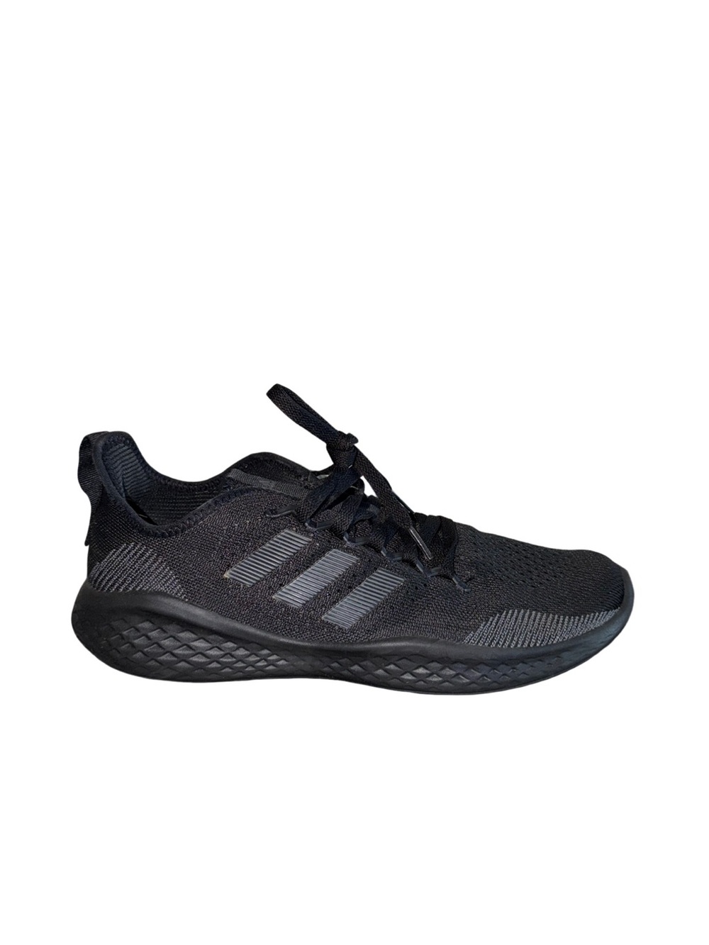 Adidas Men's Black Lightweight Knit Running Shoes size 11.5
